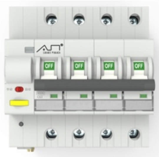 Tuya Zigbee 4P Smart Circuit Breaker, Power Metering, 10-63A, 6kA, Multi-Phase, Mesh Connectivity, Full Safety, DIN Rail, Certified